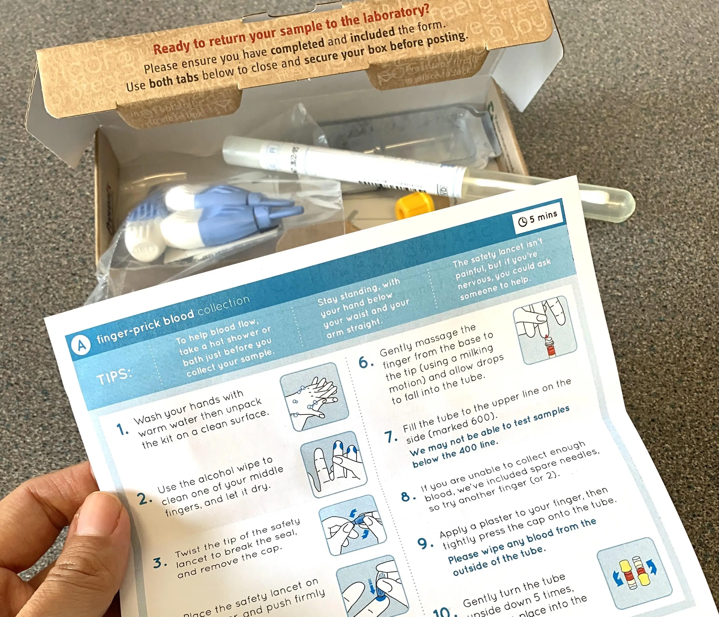 NHS test kit for sexual health (Alamy)