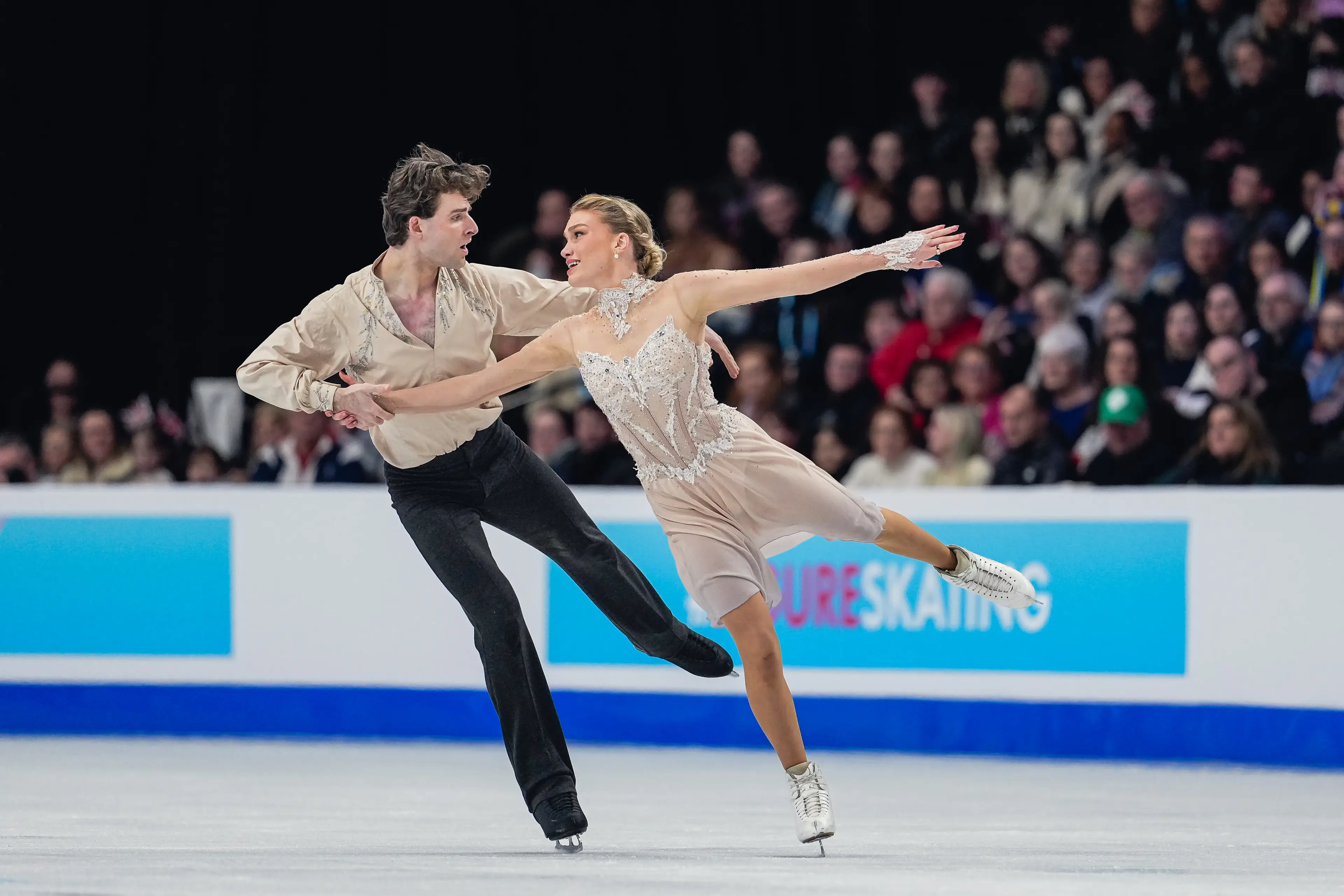 Ice dancing is like a combination of figure skating and ballroom dancing (Yuan Tian/NurPhoto via Getty Images)