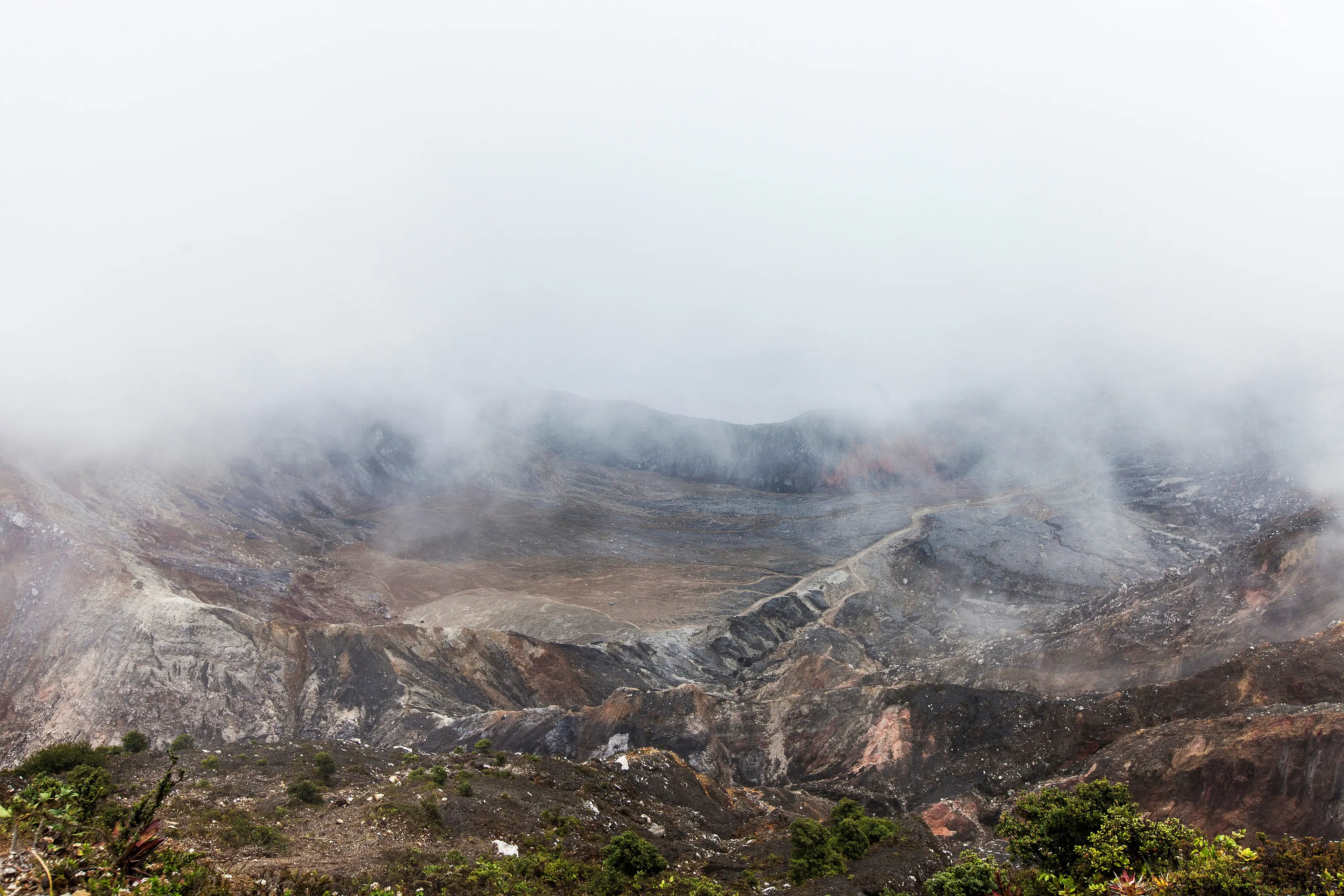 The cave is located on the edge of Poas volcano.