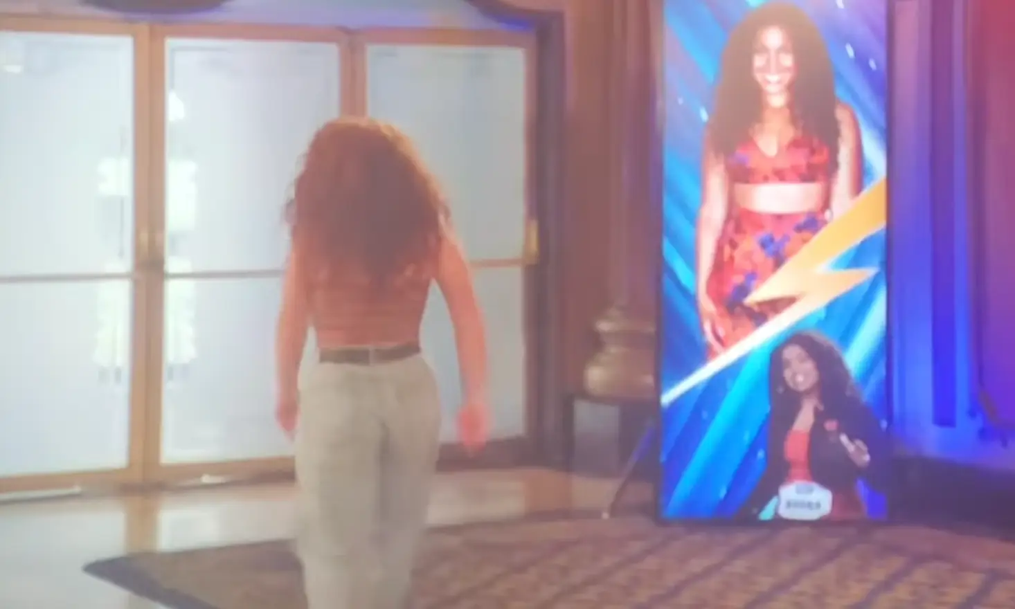 She ended up walking.