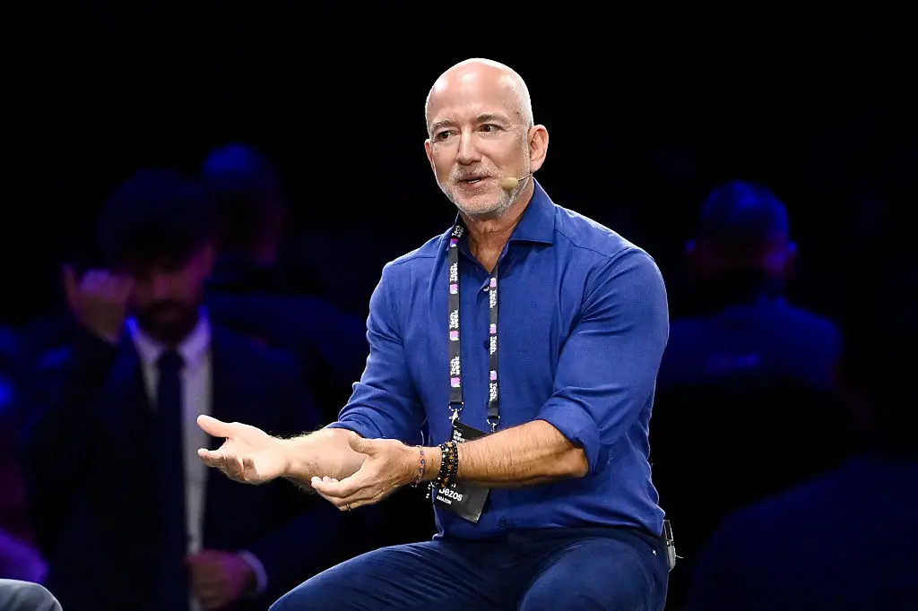 Bezos made a shocking prediction about humanity (Stefano Guidi/Getty Images)