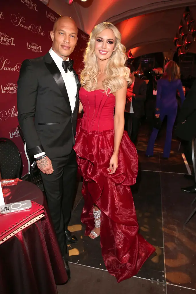 Jeremy Meeks & Rosanna Davison at Lambertz Monday Night 2025 "Sweet Art" on February 3, 2025 (Gisela Schober/Getty Images)