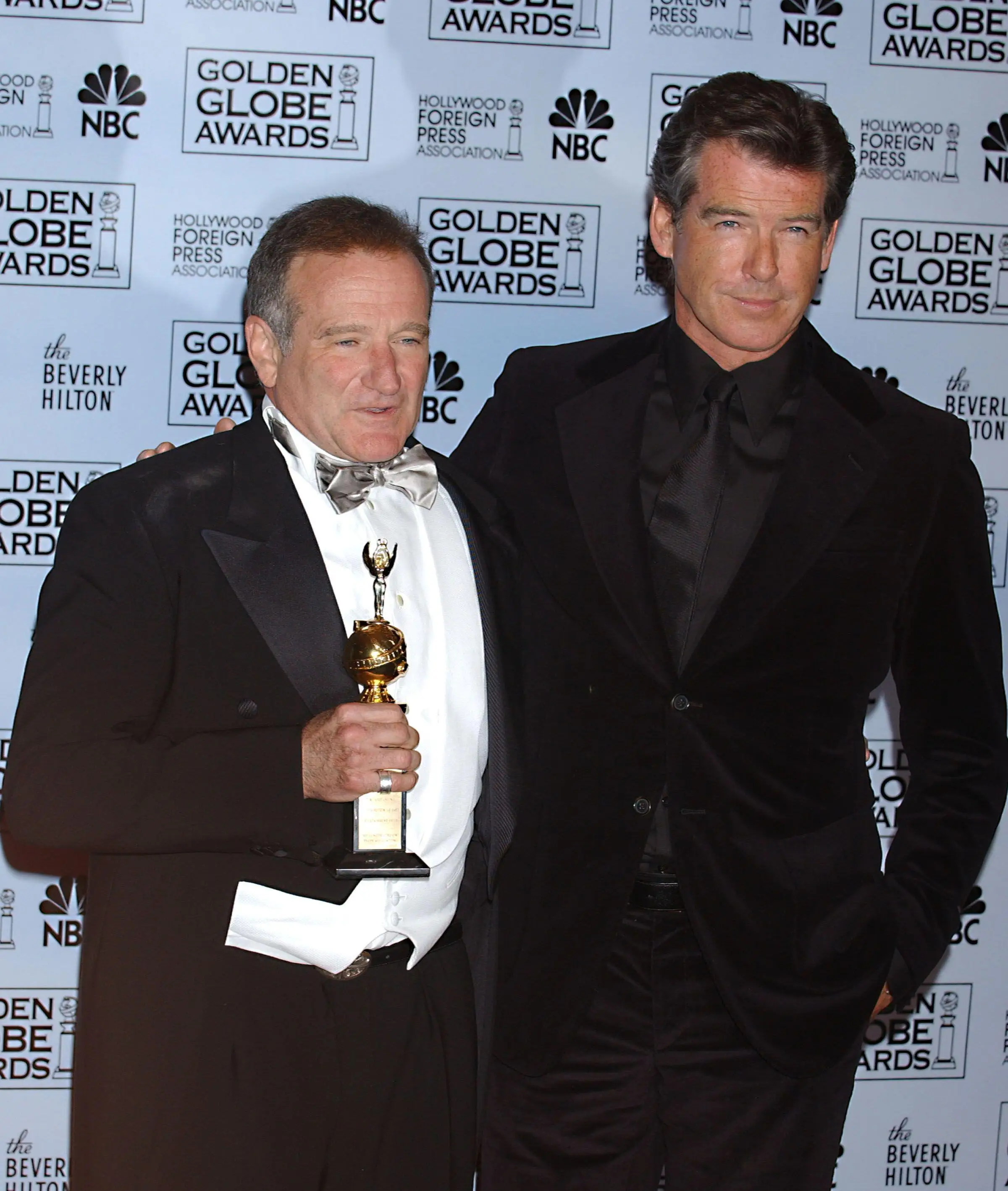 Robin Williams improvised the line.