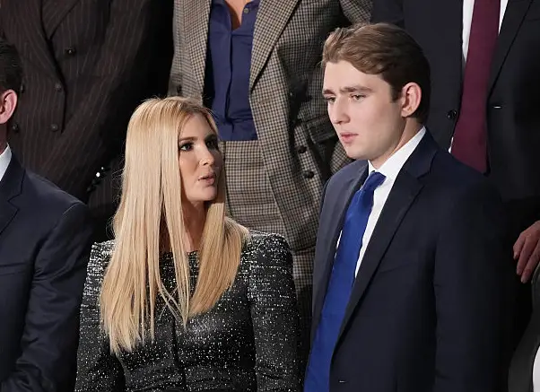 Barron and Ivanka allegedly shared an unusual exchange (Andrew Harnik/Getty Images)