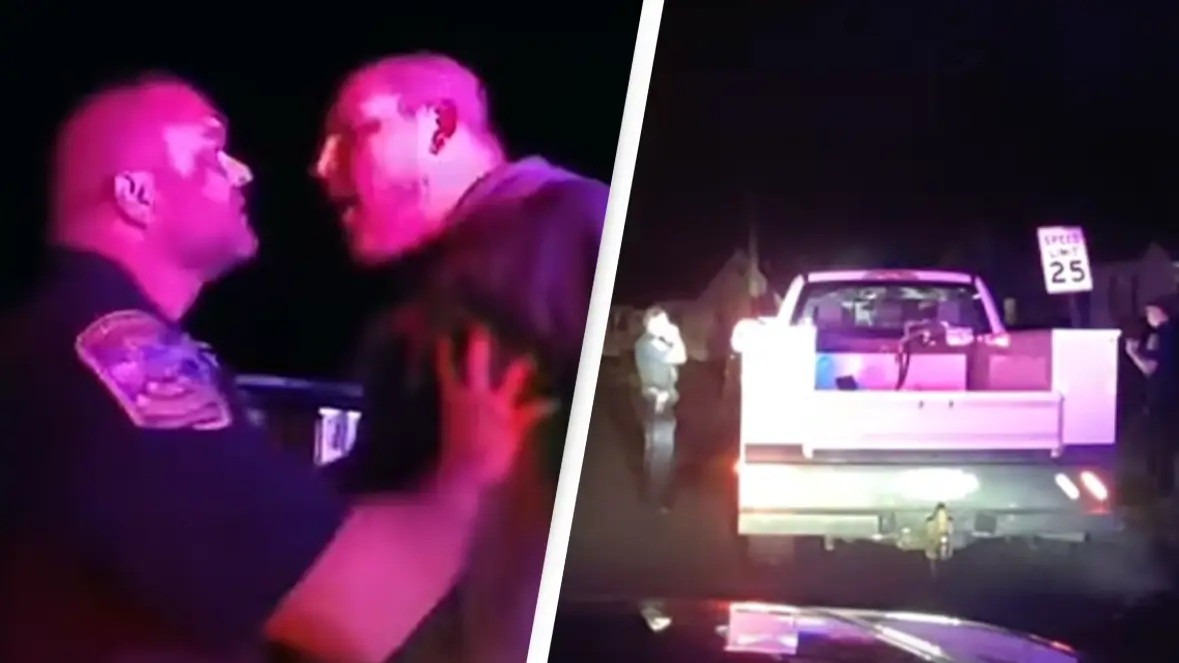 Chilling footage emerges of man who lured two police officers to their death with fake 911 call