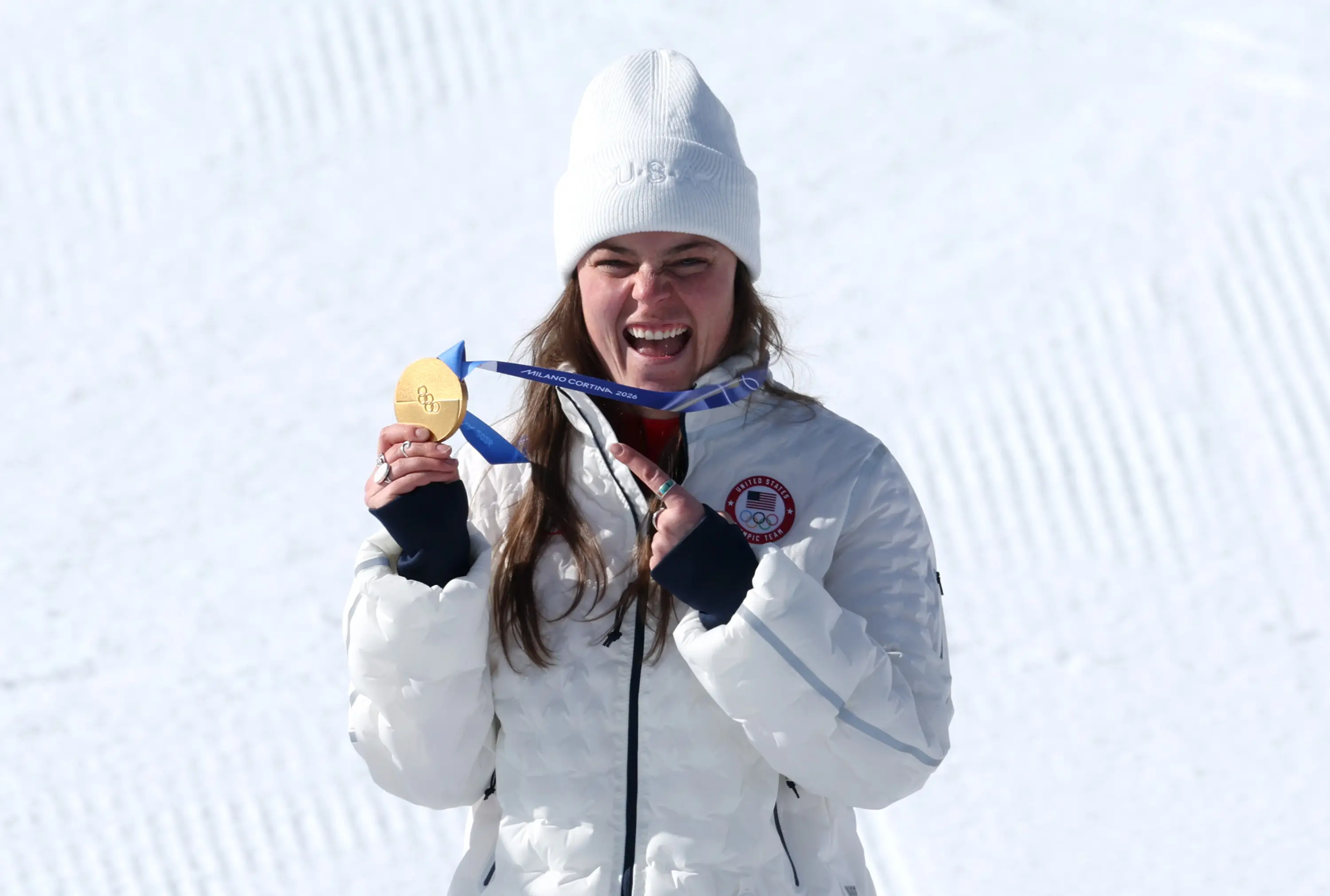 Breezy Johnson won gold at the Winter Olympics (Al Bello/Getty Images)
