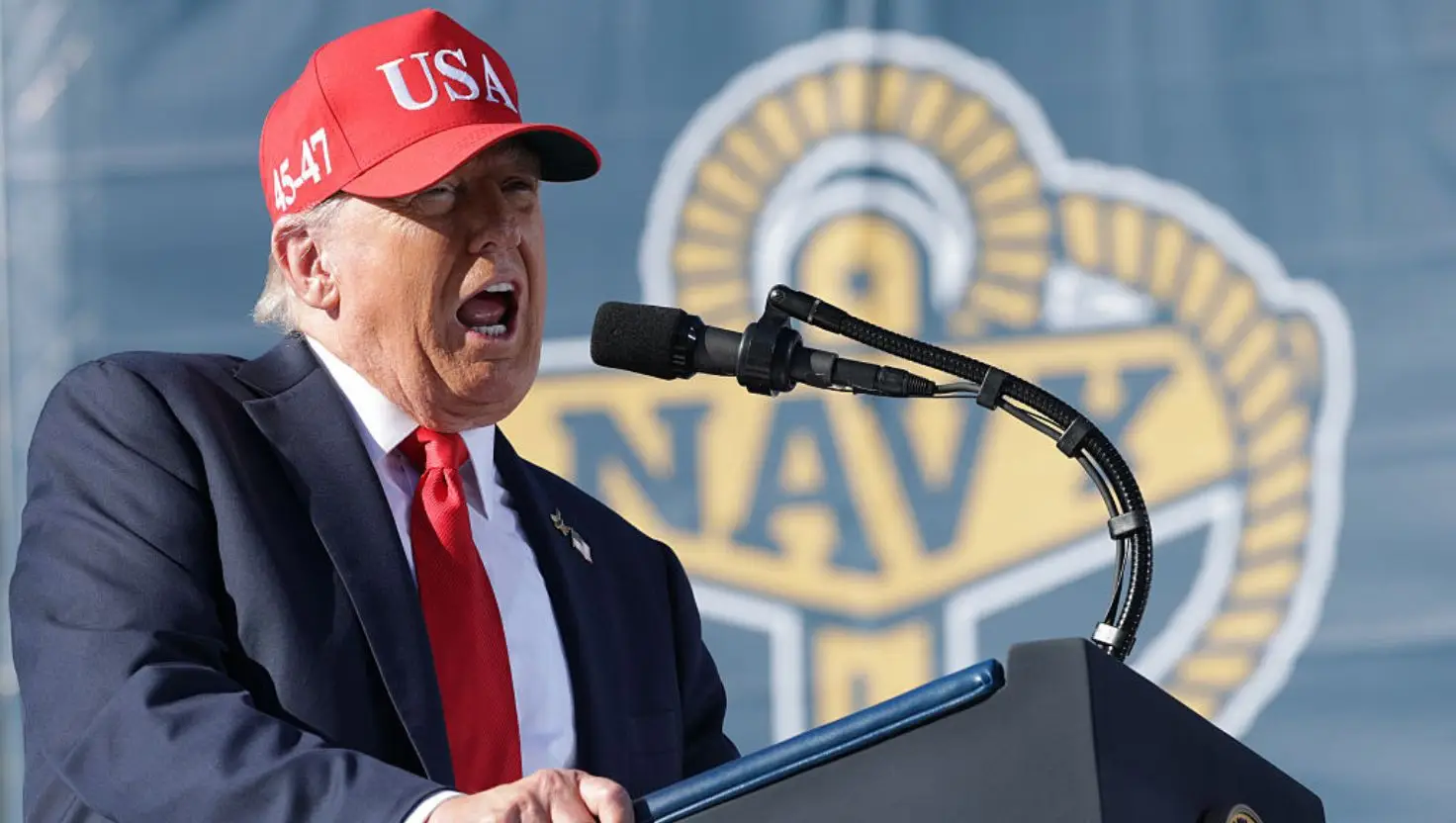 Trump would reportedly first enter a bunker underneath the White House before being transported to the Cheyenne Mountain Complex (Alex Wong/Getty Images)