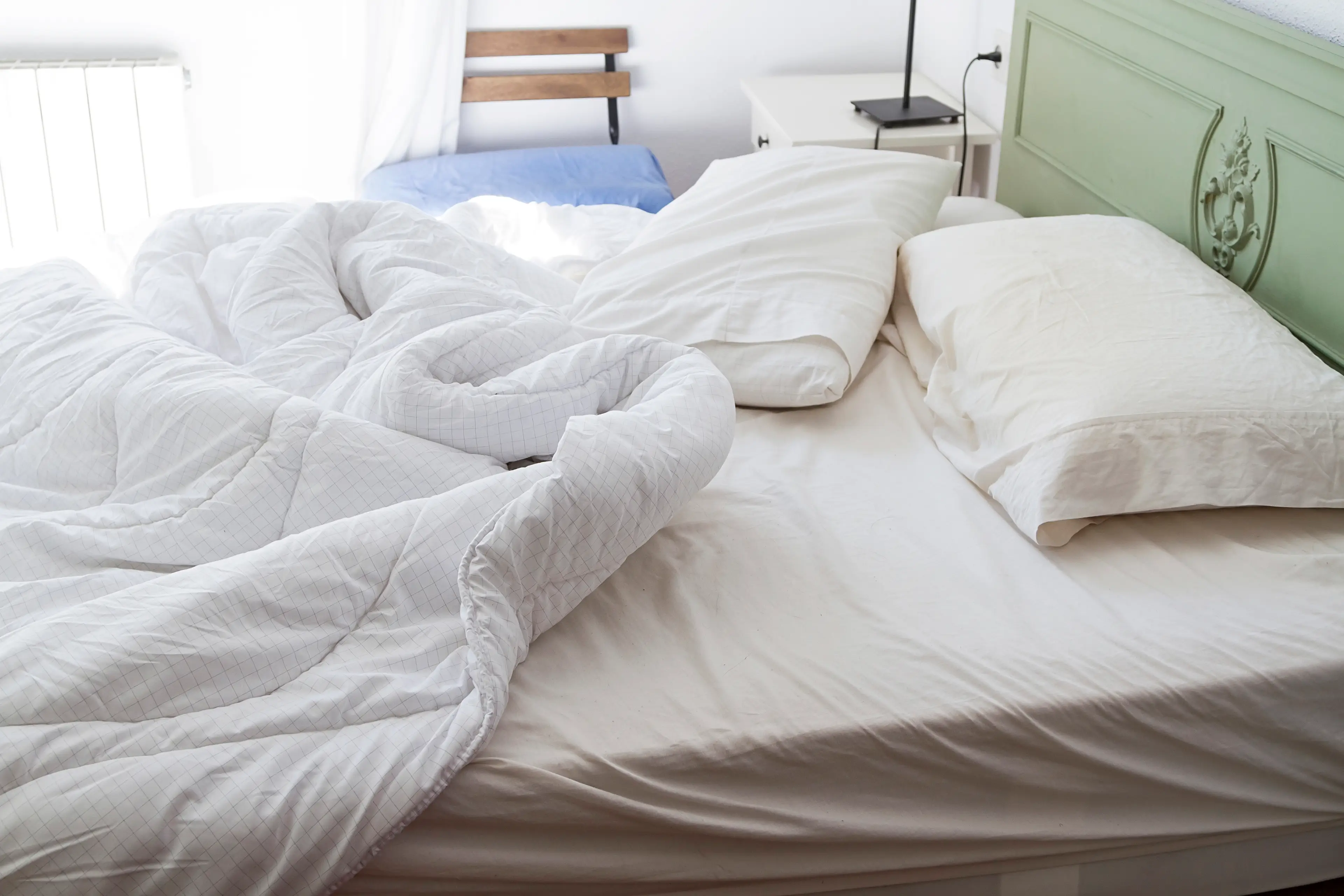 Dirty sheets can cause health implications (Getty Stock Photo)