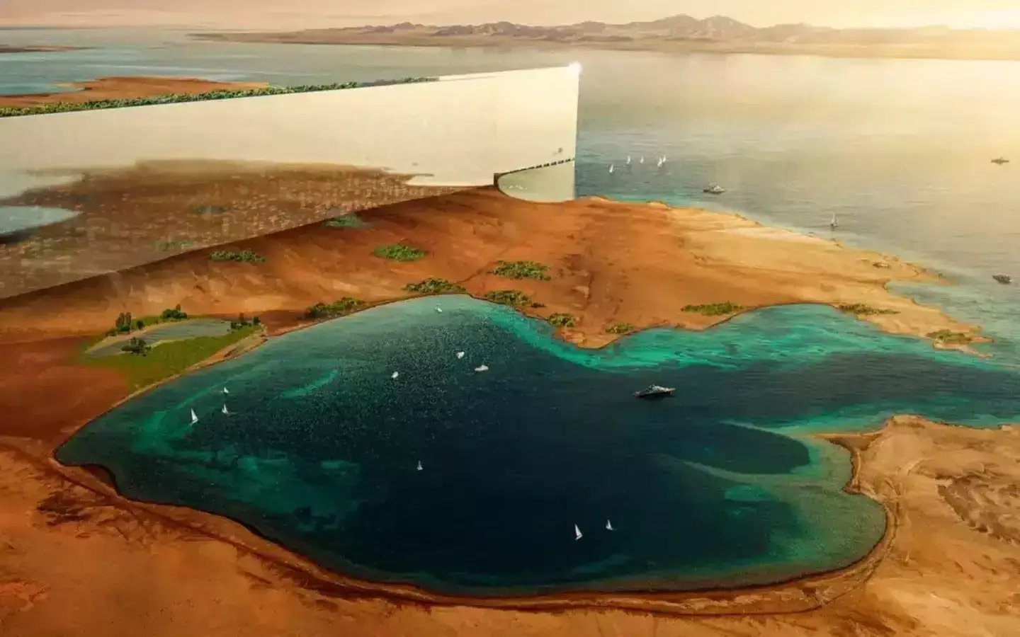 The Line was meant to house seven million people in a 110-mile line of mirrored skyscrapers (NEOM)