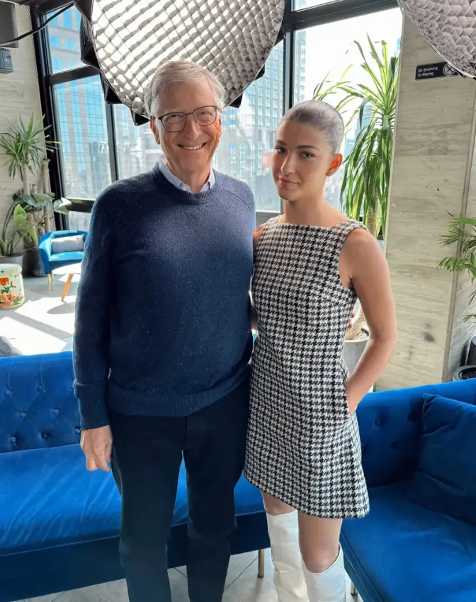 Phoebe acknowledges her privilege, with her father being one of the richest men on the planet (Instagram/@phoebegates)