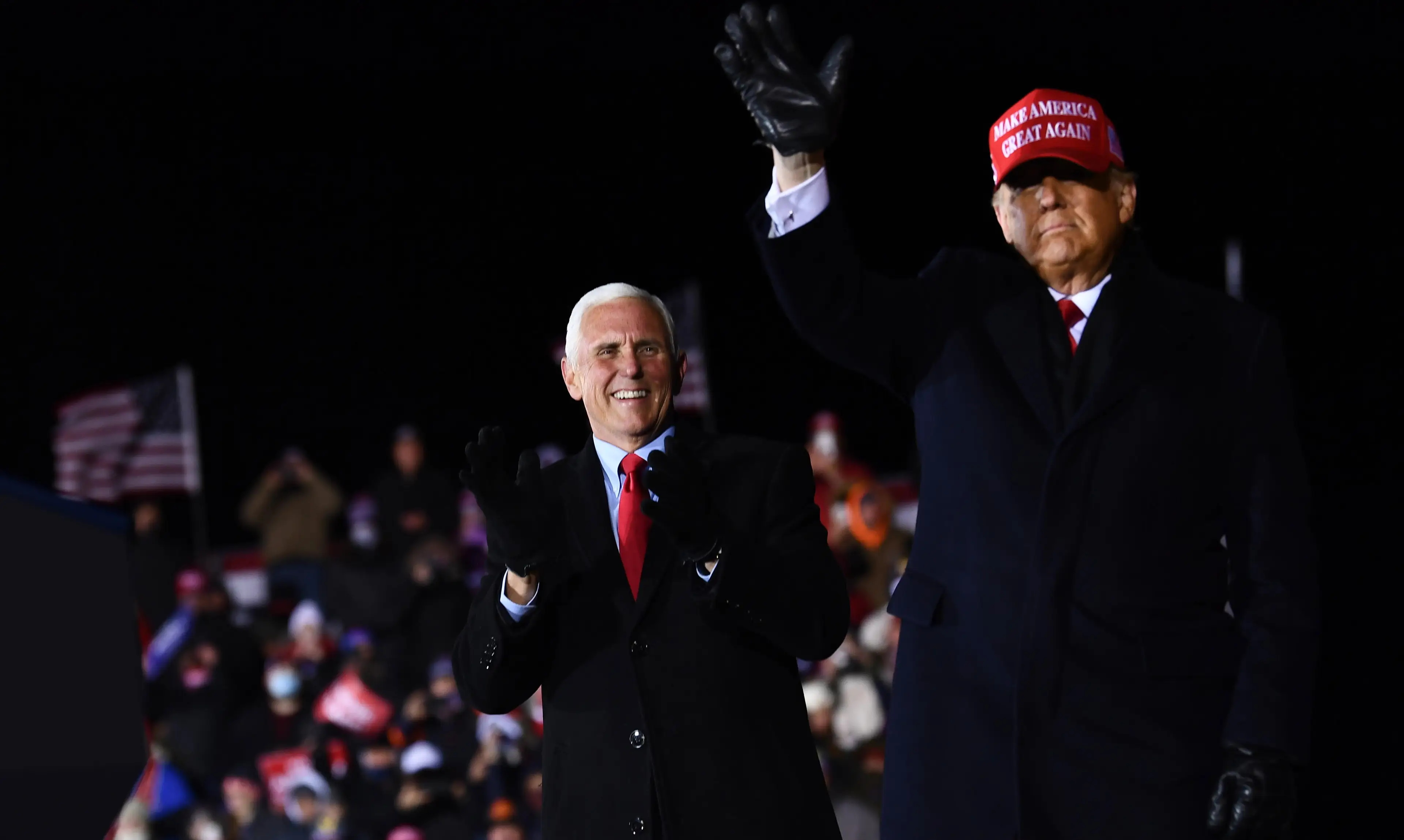 Pence and Trump used to be 'friends' (BRENDAN SMIALOWSKI/AFP via Getty Images)