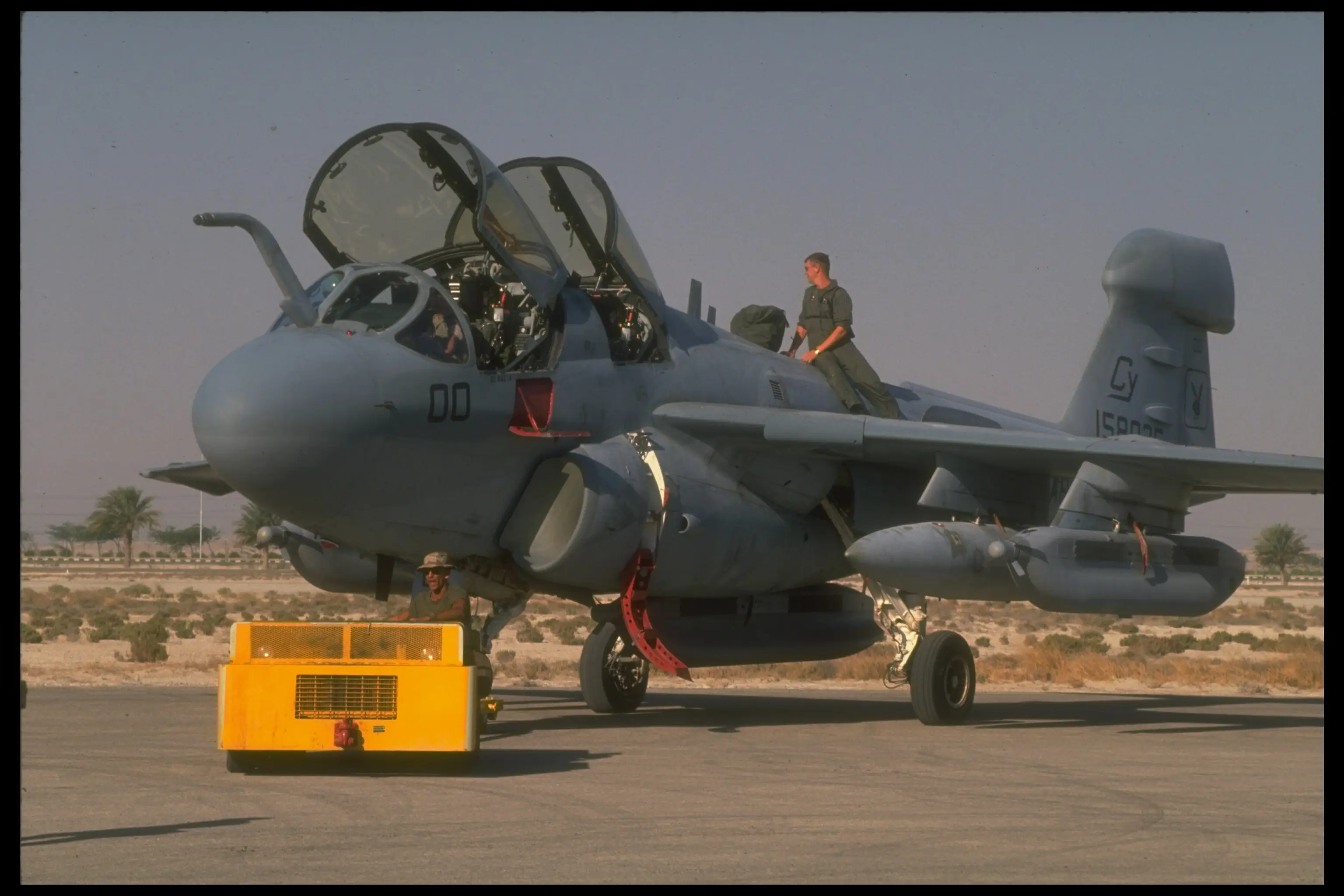 Bridges was working on an A-6 Intruder when the incident took place (Barry Iverson/Getty Images)