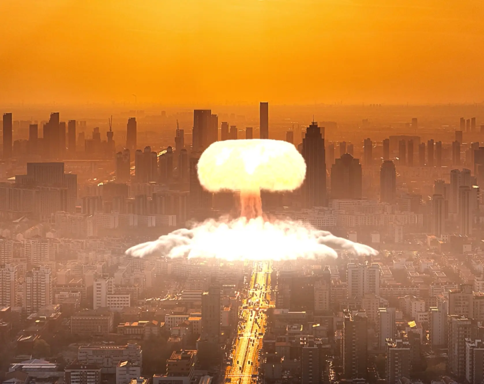 The website highlights just how devastating nuclear bombs could be(Getty Stock Image)