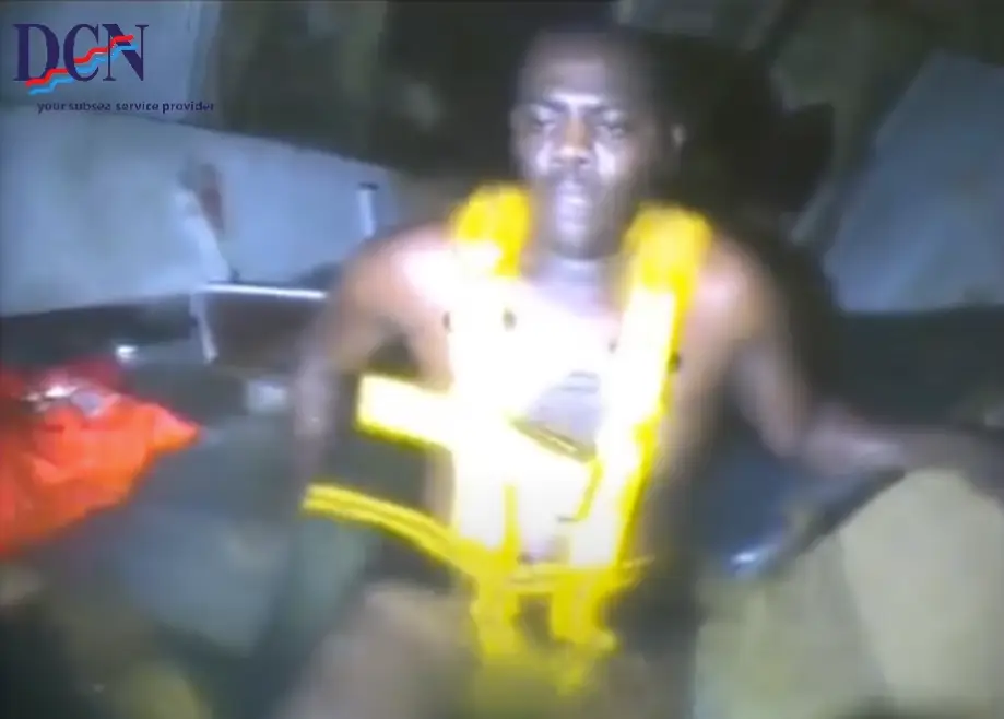 Okene defied all odds and miraculously survived (DCN Diving)