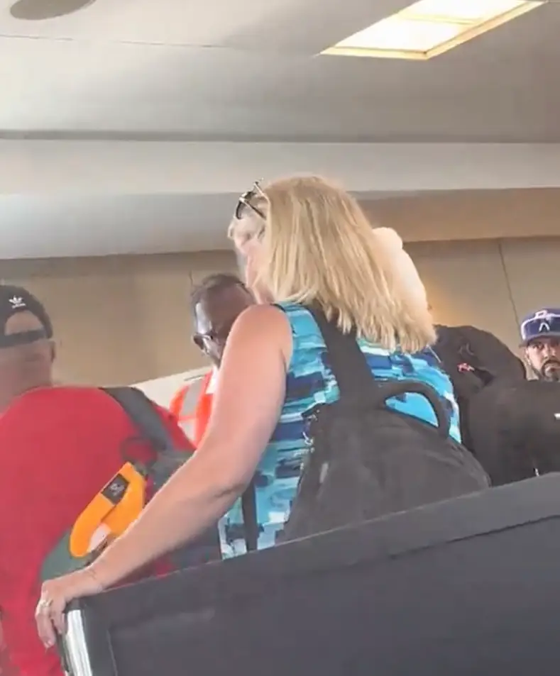 Things did not end well for the passenger. (TikTok/@natashaorganic)