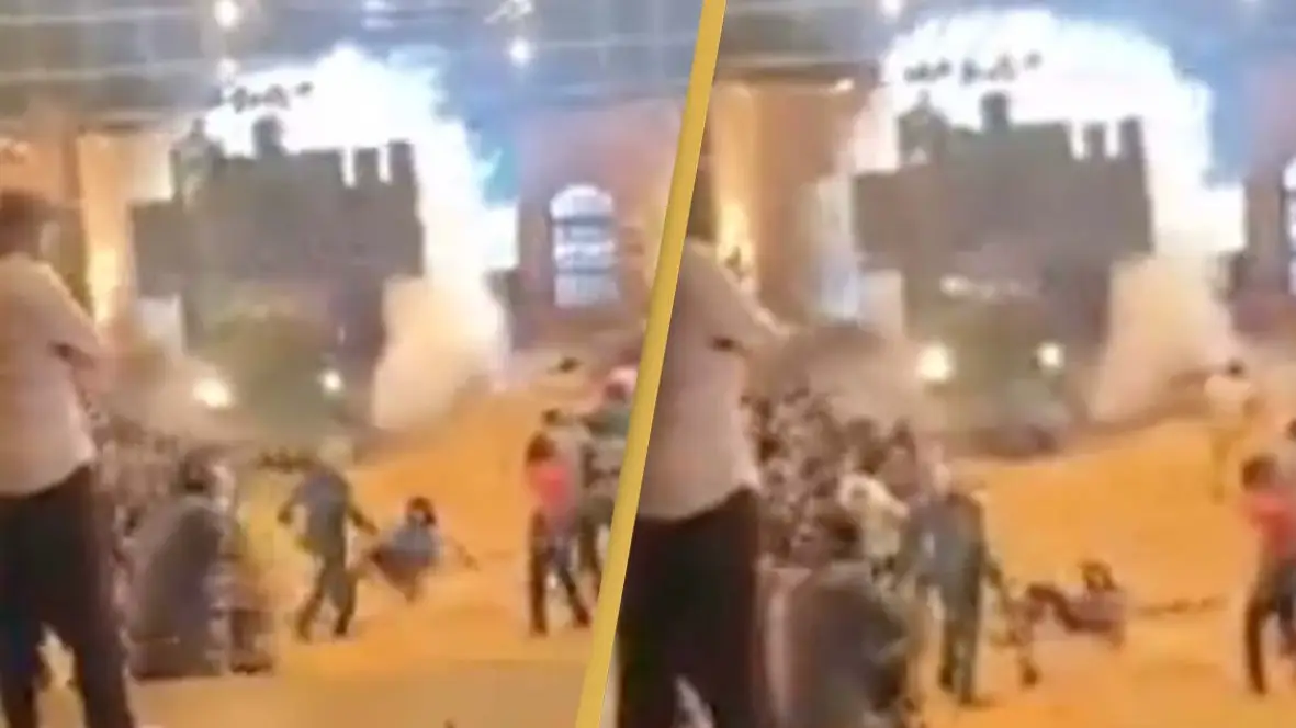 Terrifying moment actor 'cheats death' with out-of-control truck on film set