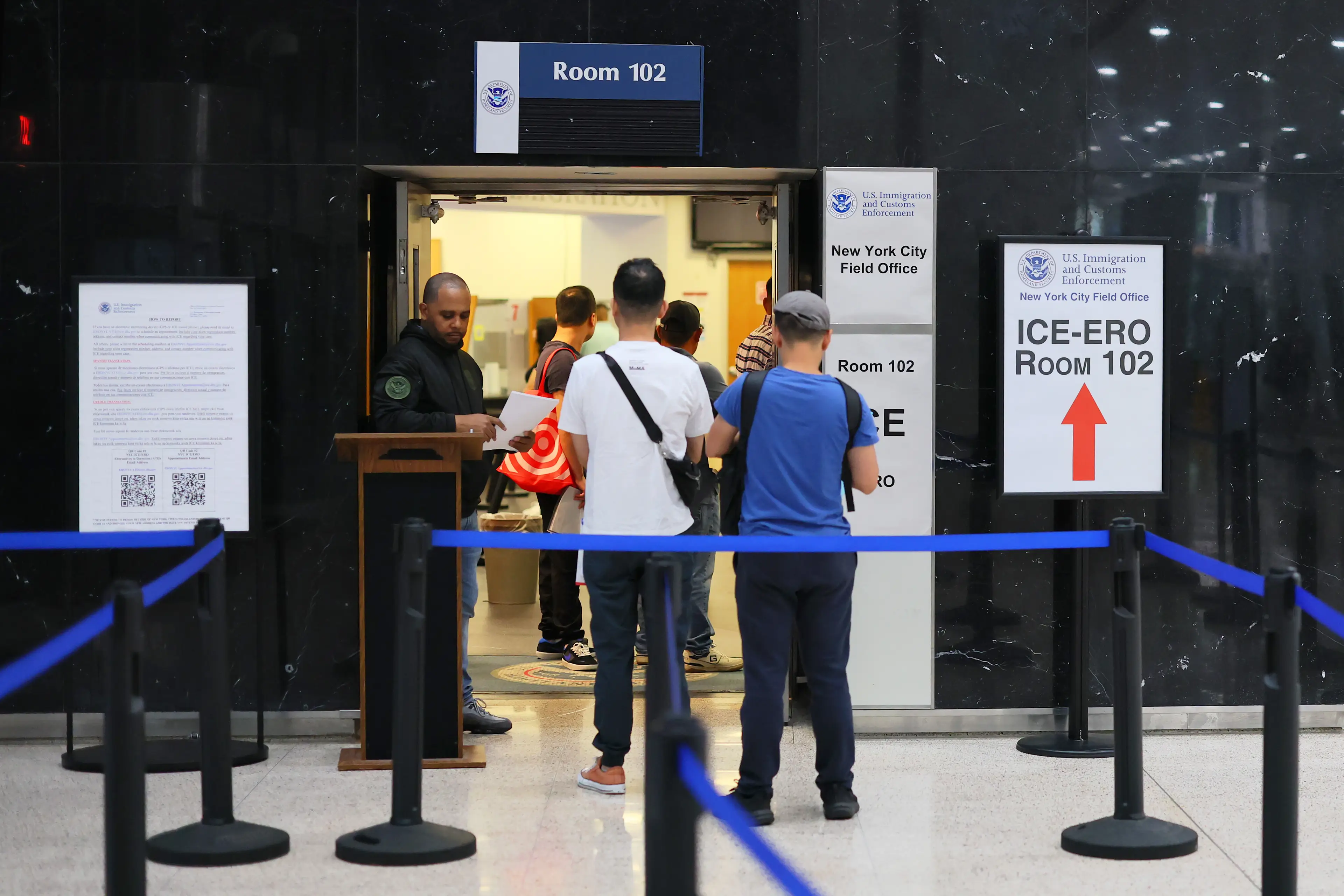 Videos of people being grabbed off the streets by ICE agents have spread around the world (Michael M. Santiago/Getty Images)