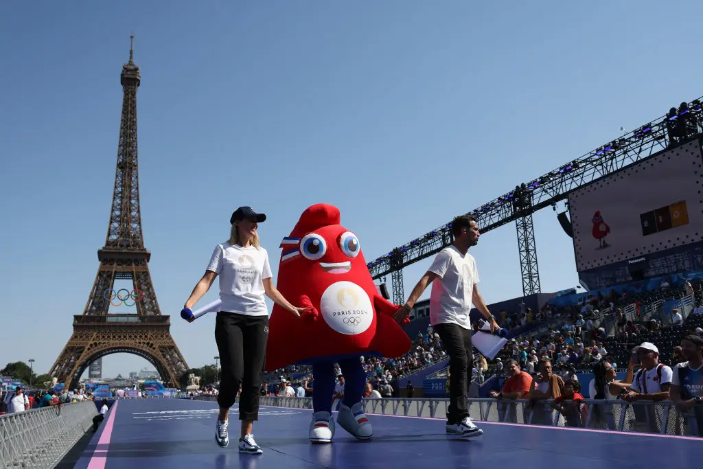 Phryge, the mascot of the Paris 2024 Olympic Games. (Pascal Le Segretain/Getty Images)
