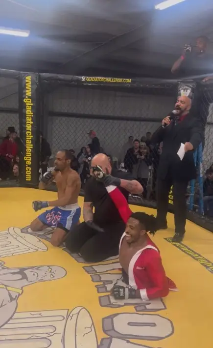 Clark won his debut fight.