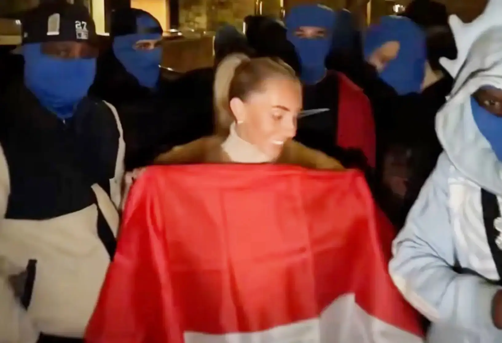 The adult content creator was filmed carrying out what appeared to be sex act with an Indonesian flag, shortly after being deported from the country (Bonnie Blue)