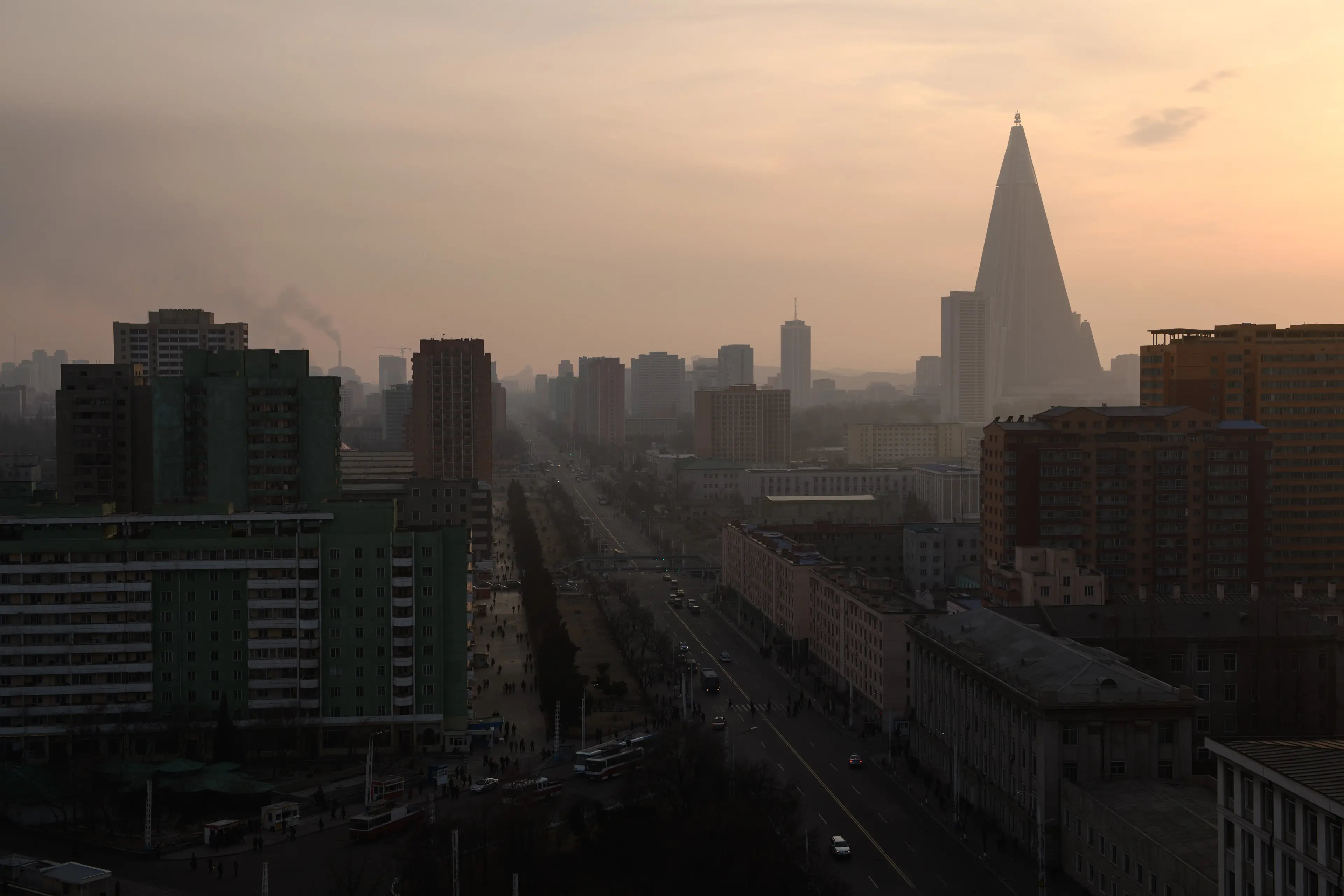 A view over Pyongyang, North Korea's capital (ED JONES/AFP via Getty Images)