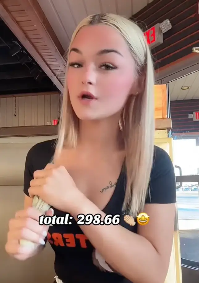 One shift Jordan made nearly $300 in tips.