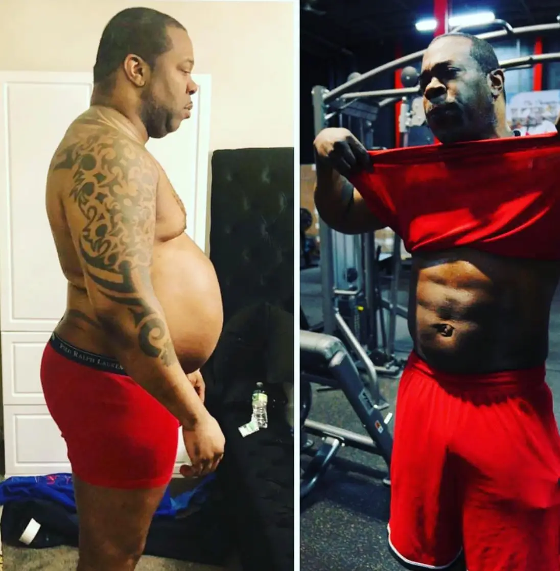 He showed off the results of his hard work in October 2020.