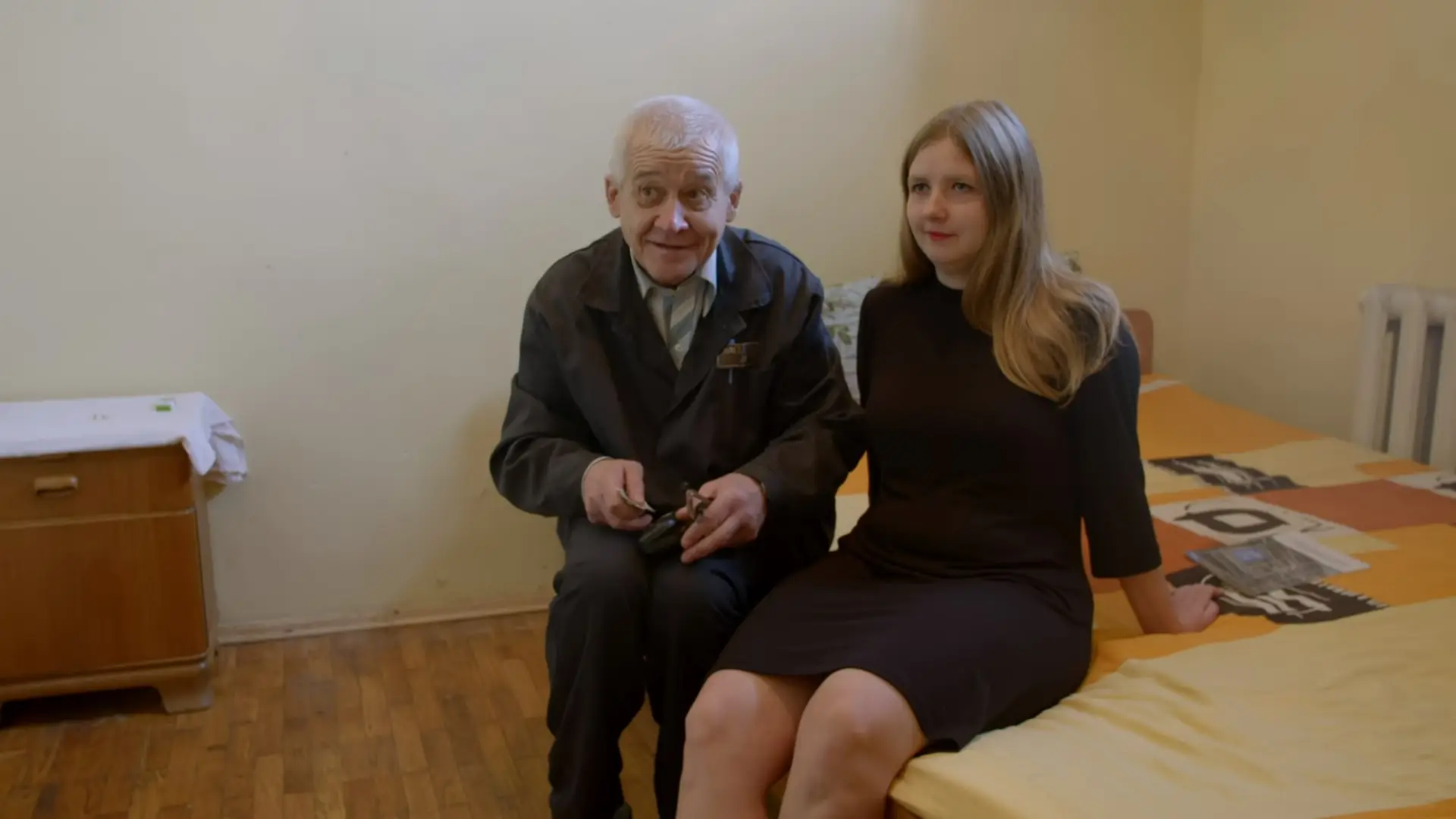 Serhiy Tkach and wife Elena Bulkina, whom he married in 2015.