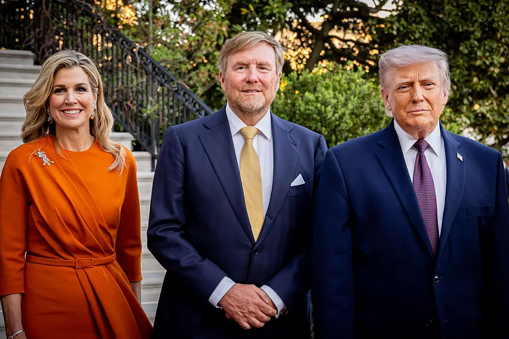 Trump with King Willem of the Netherlands (Patrick van Katwijk/Getty Images)
