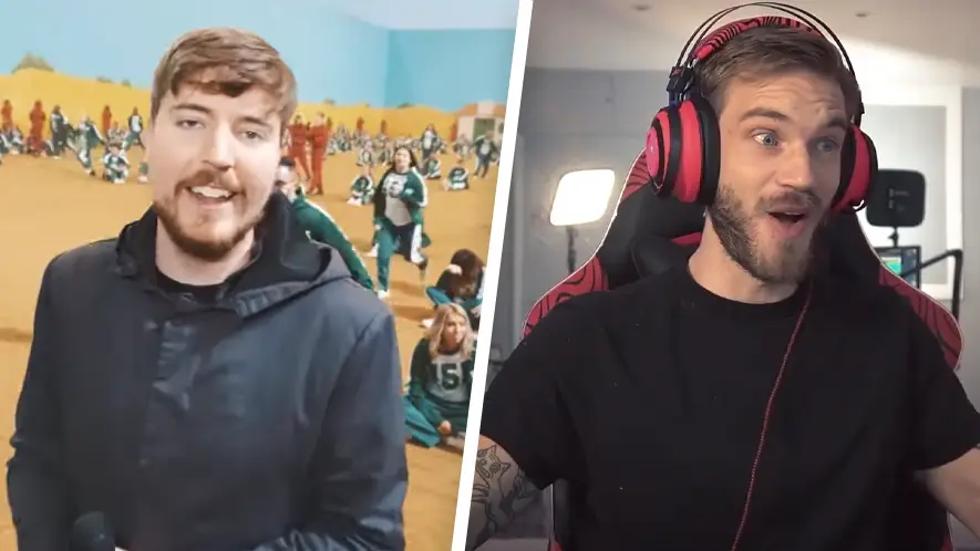 MrBeast/YouTube. PewDiePie/YouTube