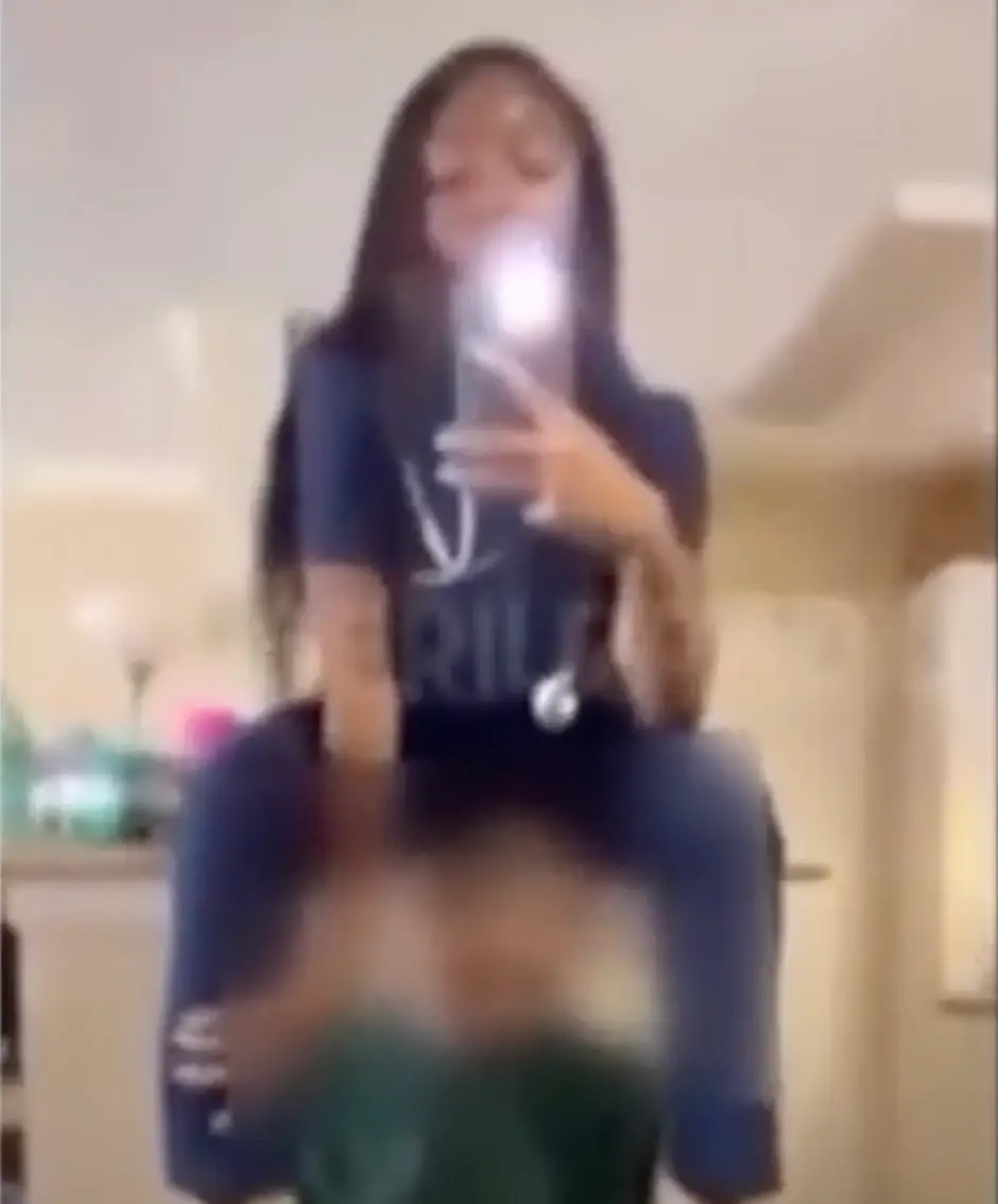 The viral video was reported to the police and the healthcare worker was arrested (TikTok/WAAY 31 News)