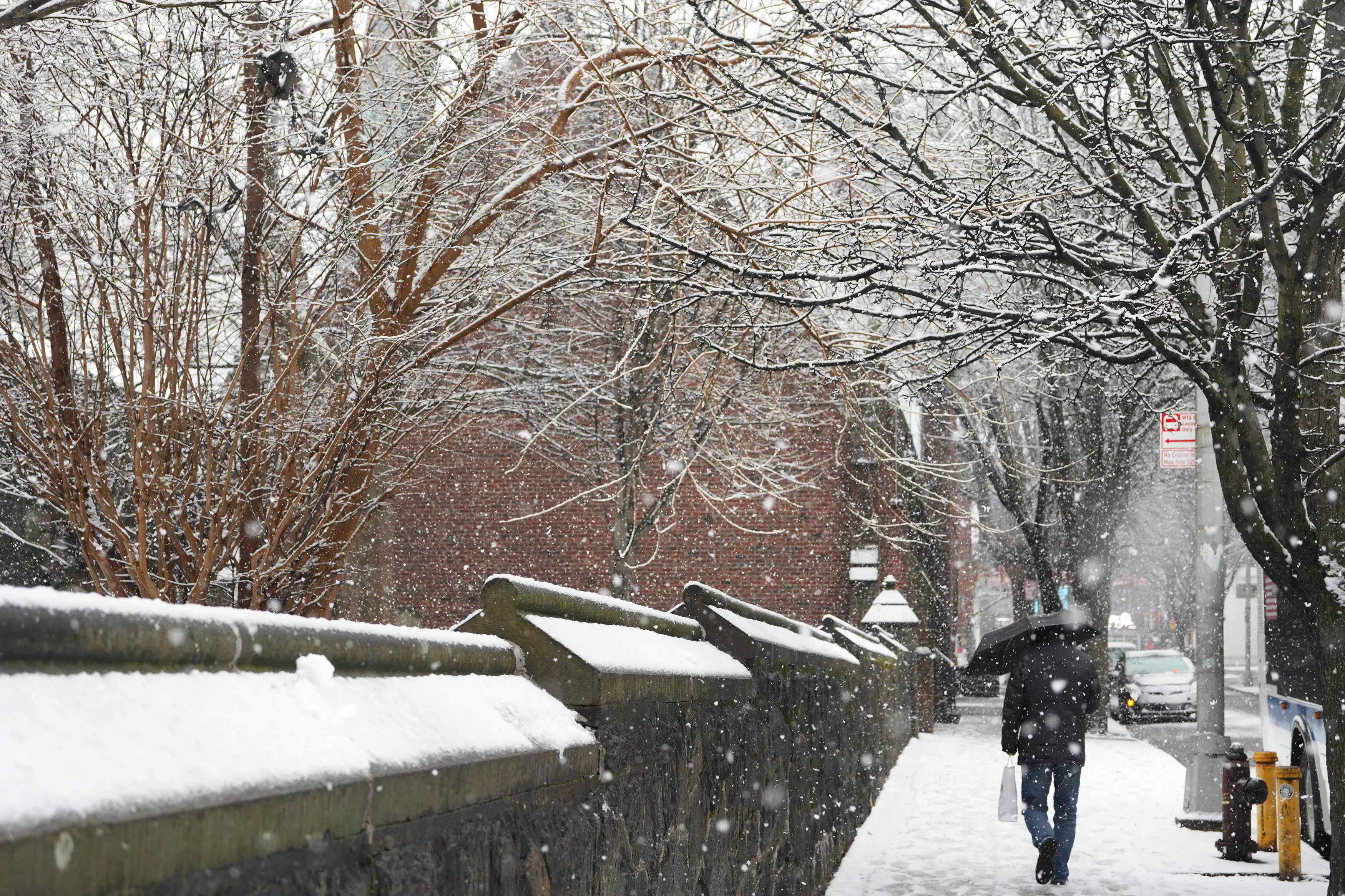 Snow in New York last week (Liao Pan/China News Service/VCG via Getty Images)