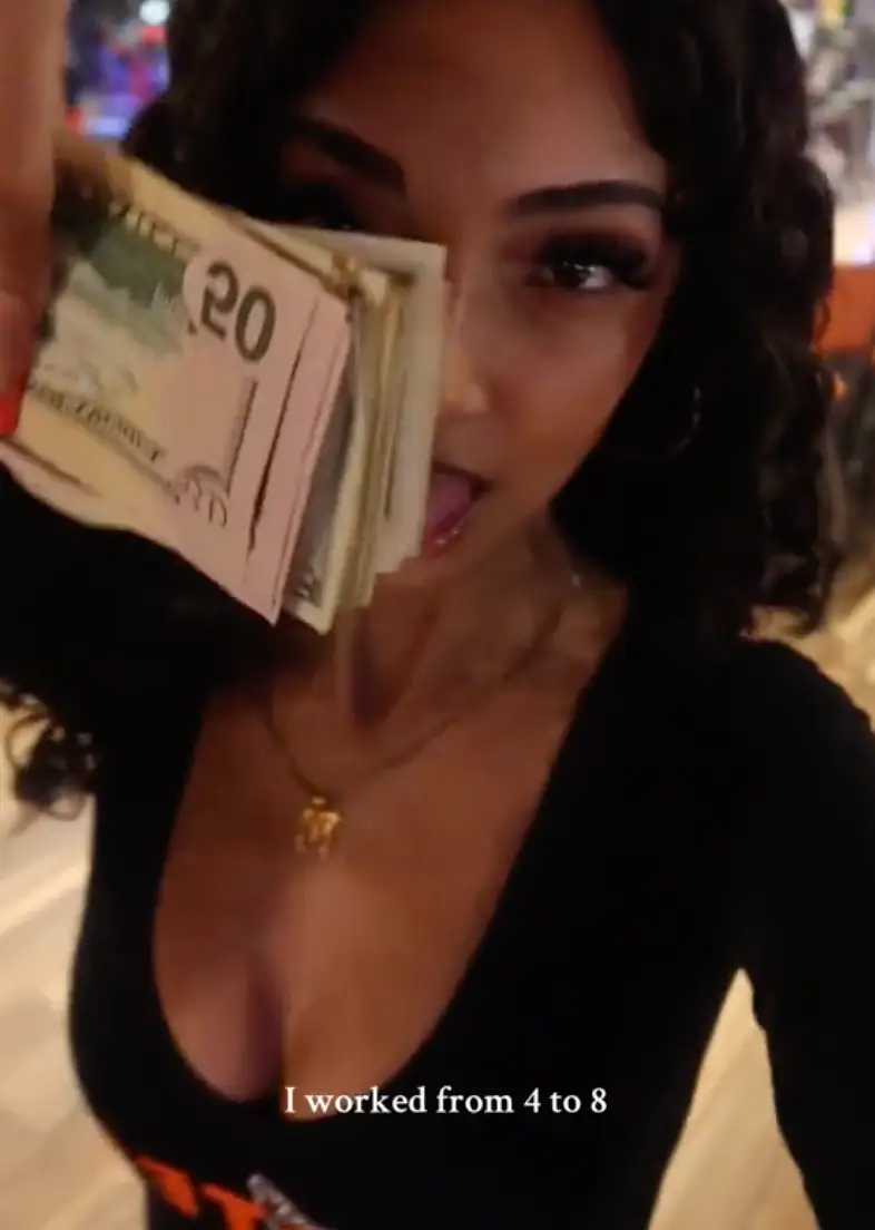 Maia walked out with over $400. (TikTok/@maiaaamarieee) 