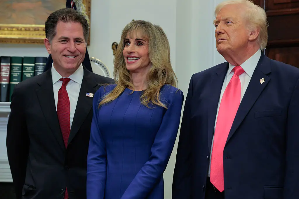 Michael and Susan Dell have committed $6.25 billion to Trump Accounts, including $250 contributions for up to 25 million eligible children. (Photo by Chip Somodevilla/Getty Images)