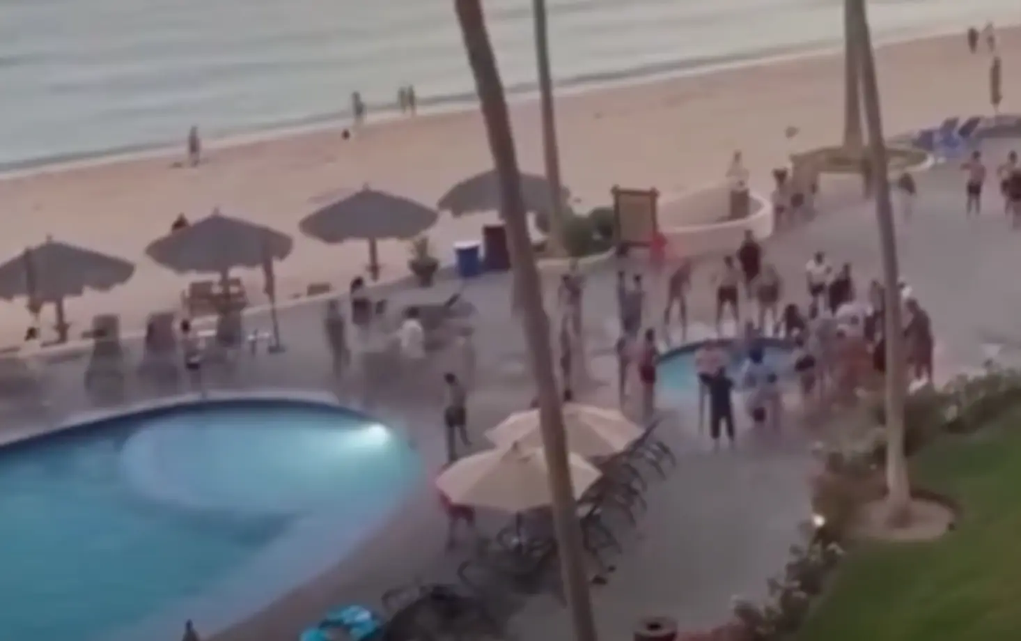 Harrowing video footage shows people scrambling to help. (ABC News)