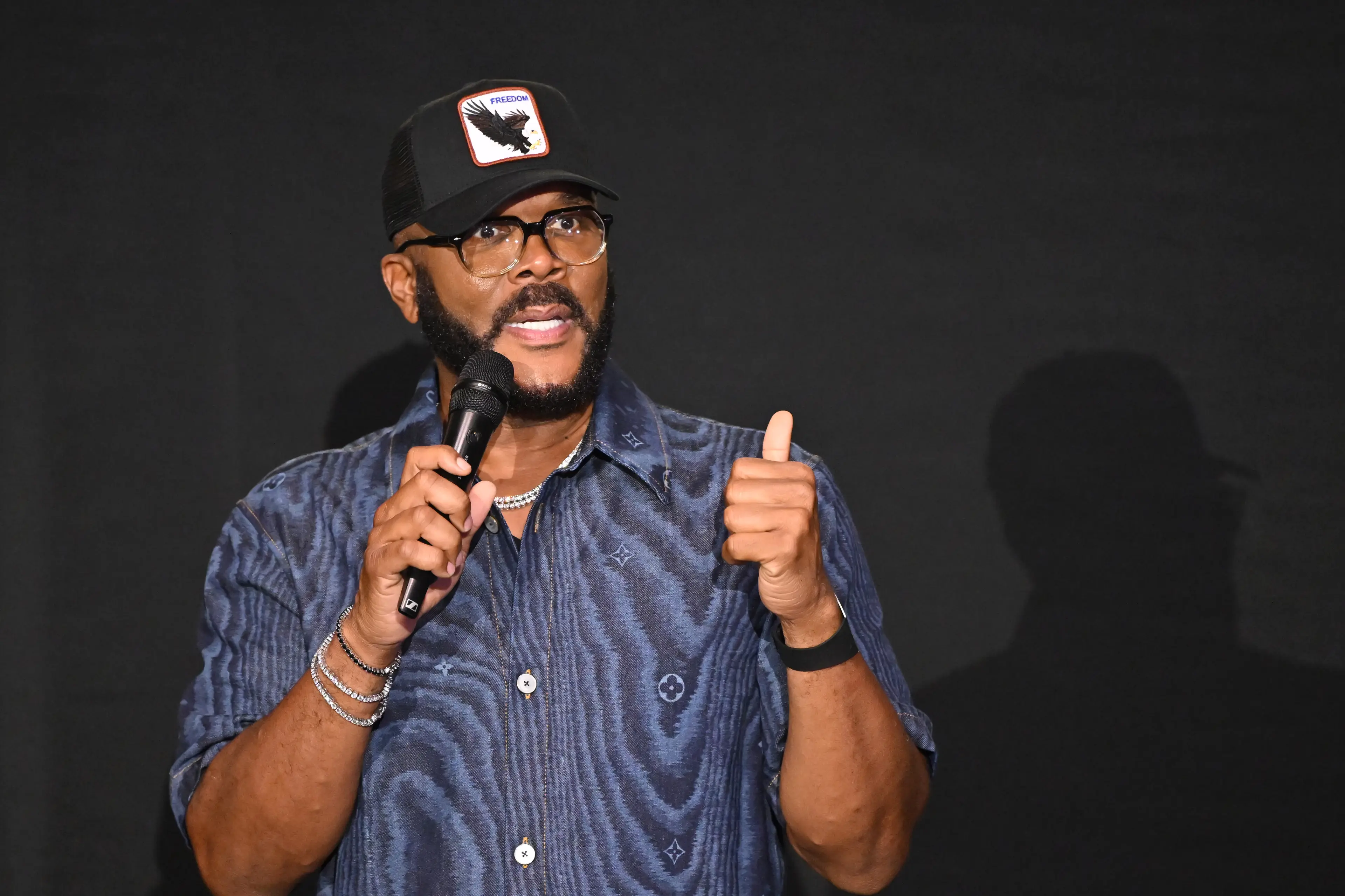 Tyler Perry has financially cut off his family (Derek White/Getty Images for Netflix)