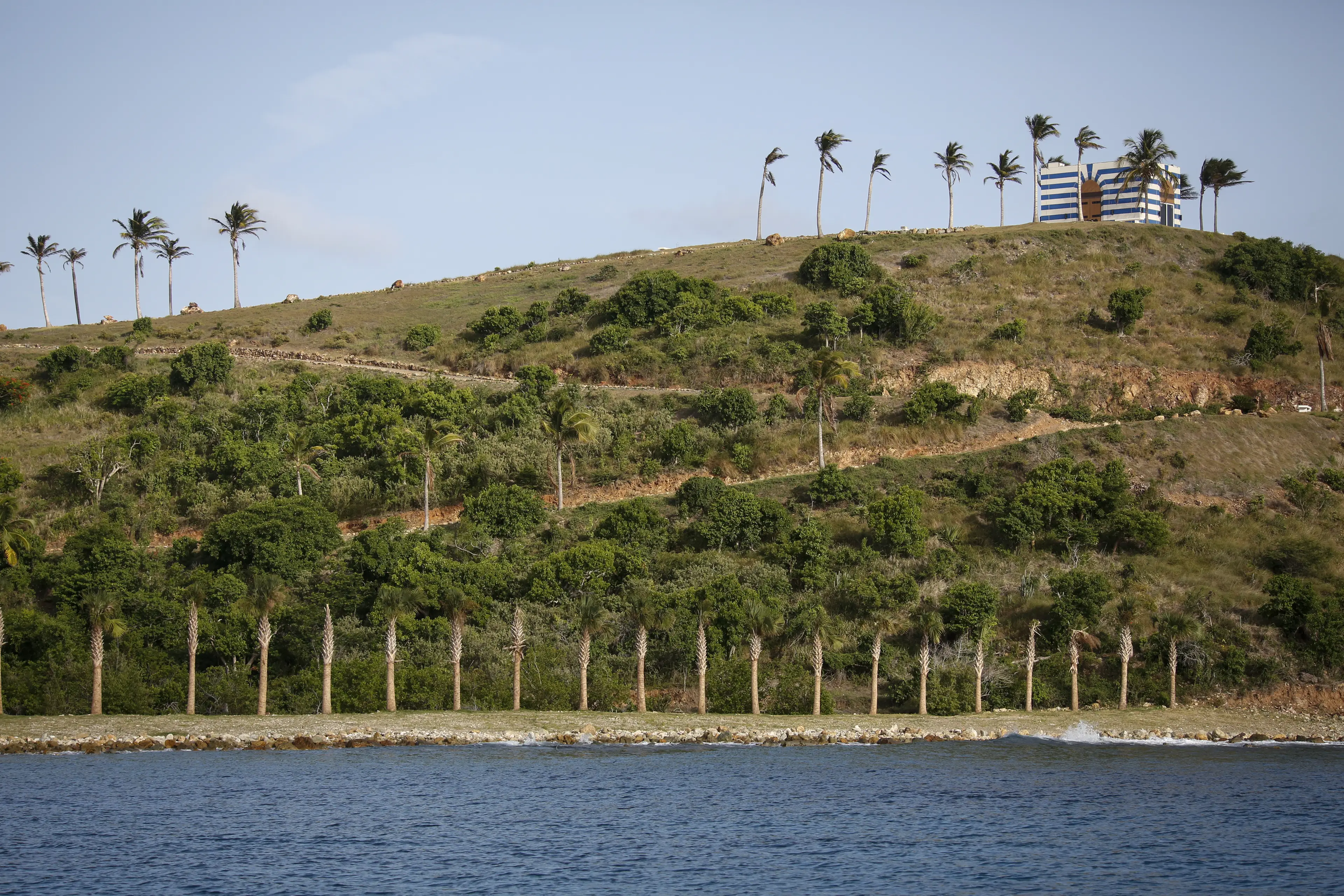The foreboding gold domed structure locked from the outside and could be seen for miles around (Marco Bello/Bloomberg via Getty Images