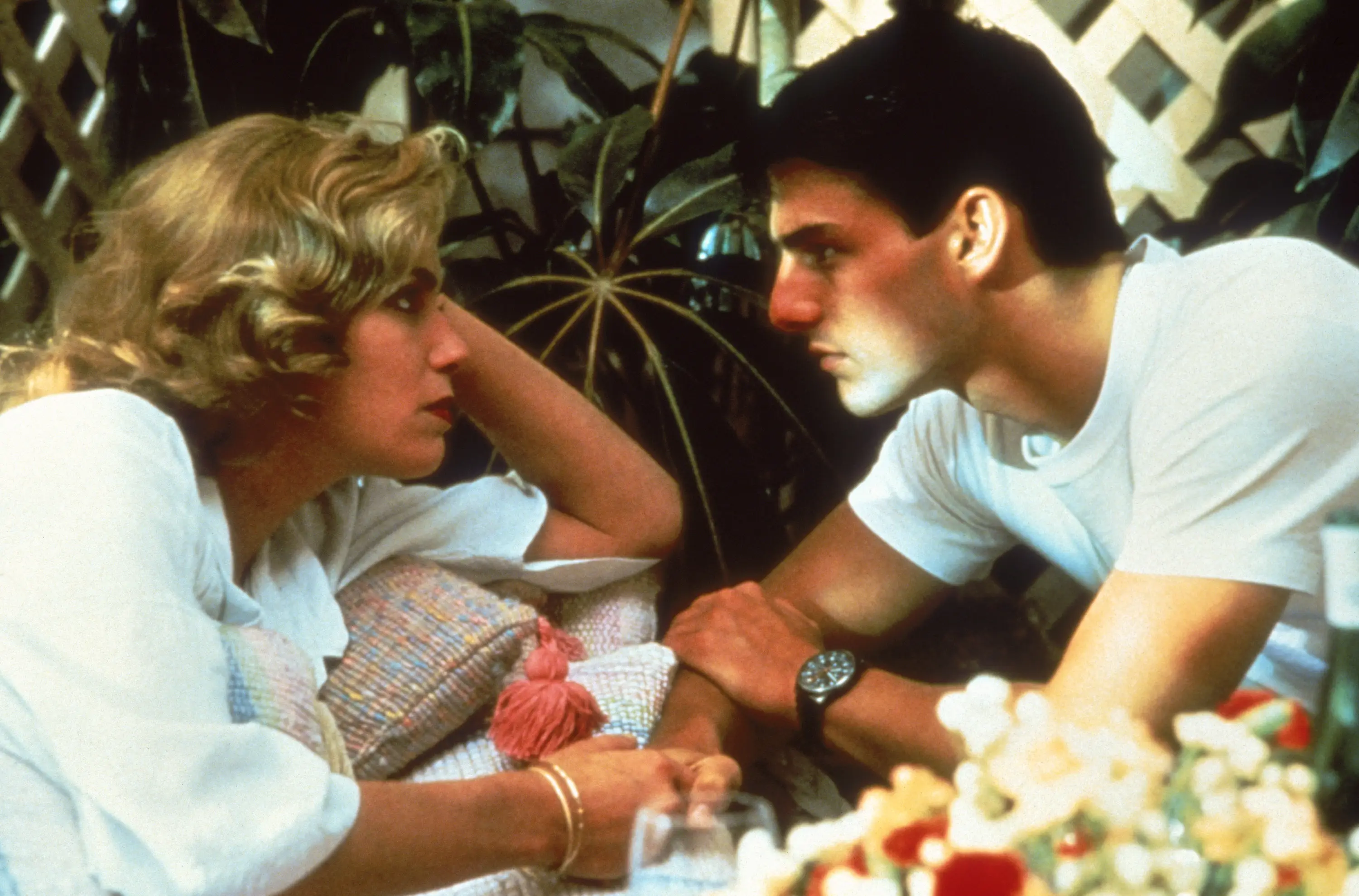 Kelly McGillis as Charlie and Tim Cruise as Maverick on their first date at the cottage (Photo by CBS via Getty Images)
