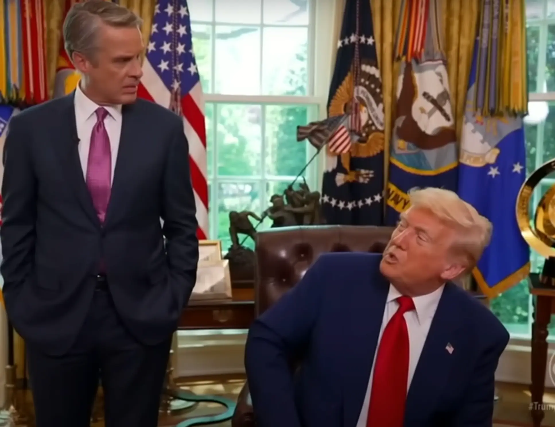 People weren't really getting on board with Trump's answer about the Declaration of Independence(ABC News)