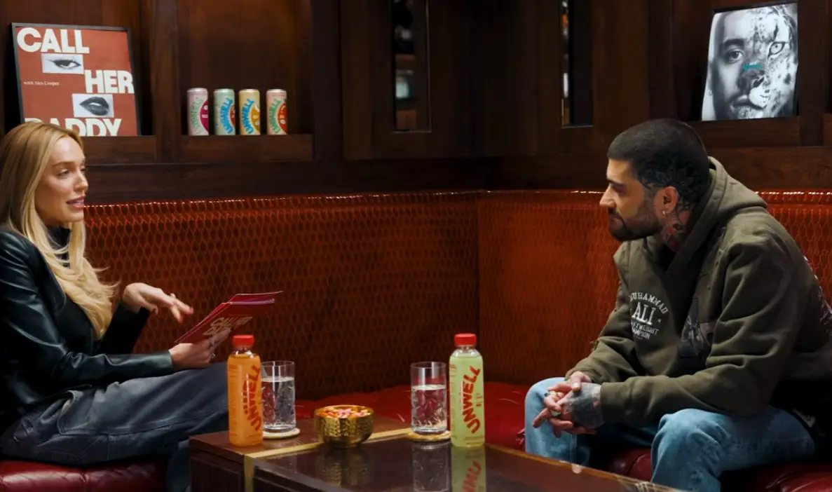 Zayn Malik sat down with Alex Cooper for her podcast, where the topic turned to 'being in love' (YouTube/ Call Her Daddy)