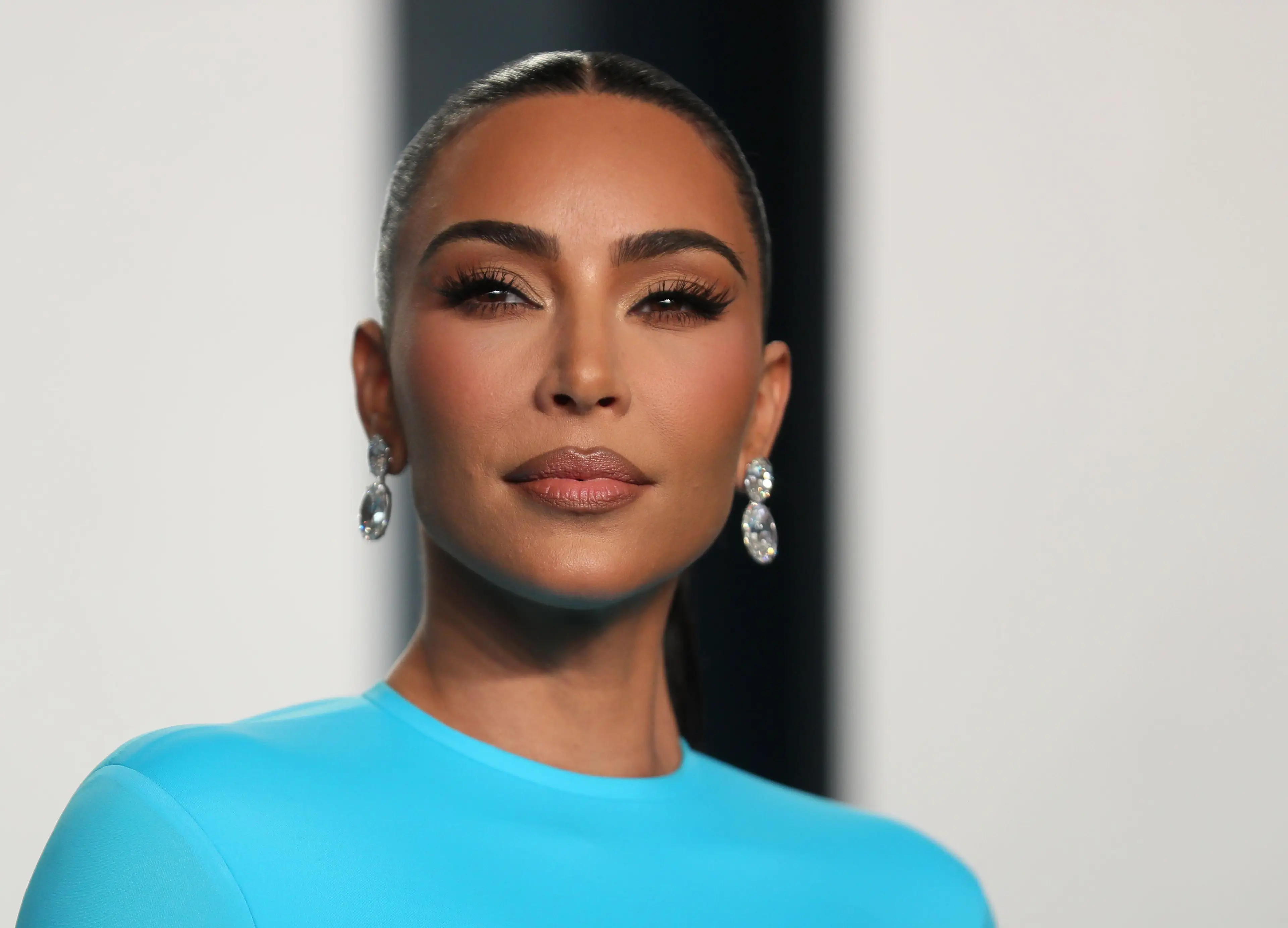 Kim Kardashian at the Vanity Fair Oscars party.