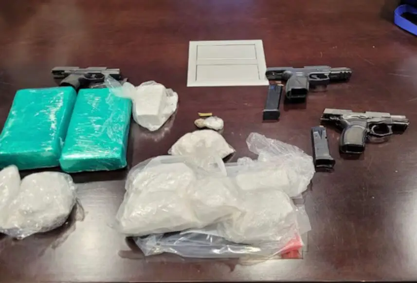 Authorities searched the woman's home.