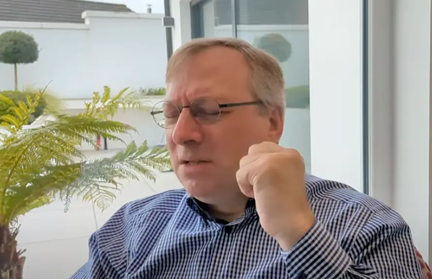 Peter is raising awareness of the condition online (YouTube/ Peter Alexander) 