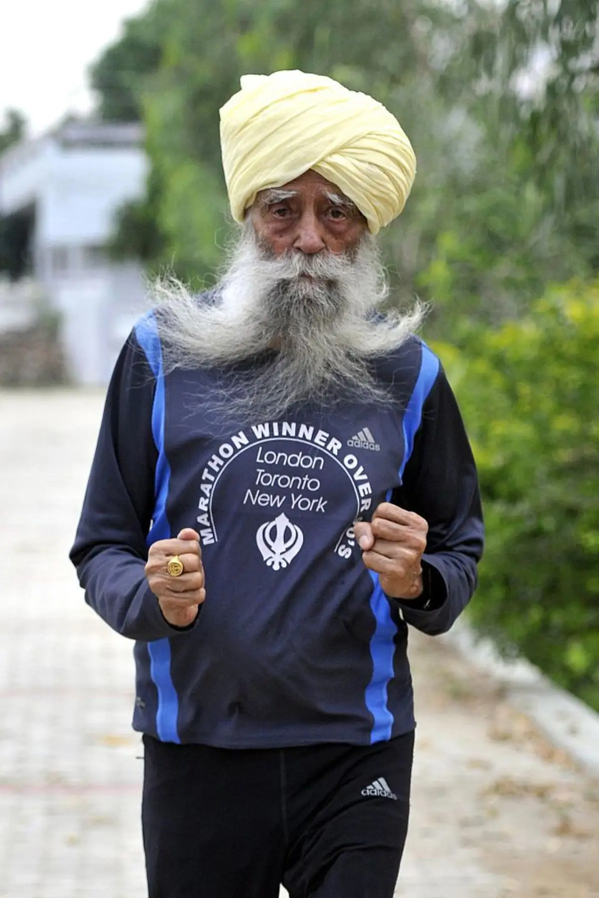 The multi-marathoner moved to London in the 1990s (Keshav Singh/Hindustan Times via Getty Images)