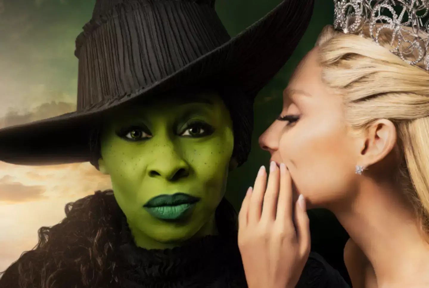 A fan edited Wicked's movie poster to try and recreate the original Broadway poster. (Universal Pictures)