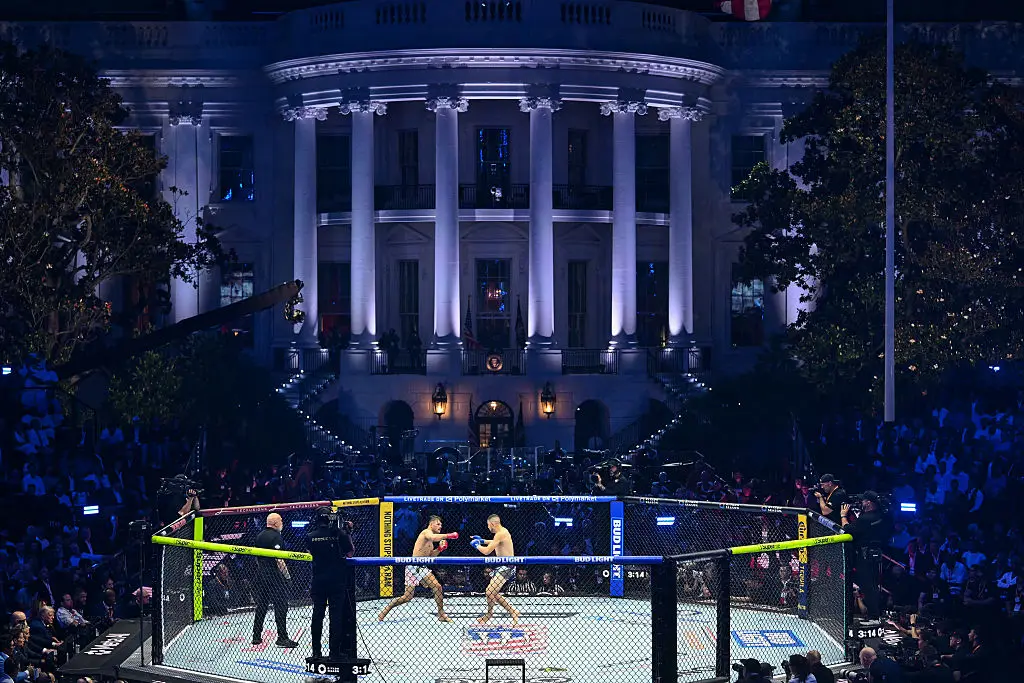 Dana White admitted that the fight was a once-in-a-lifetime event. (Kent NISHIMURA / AFP via Getty Images)