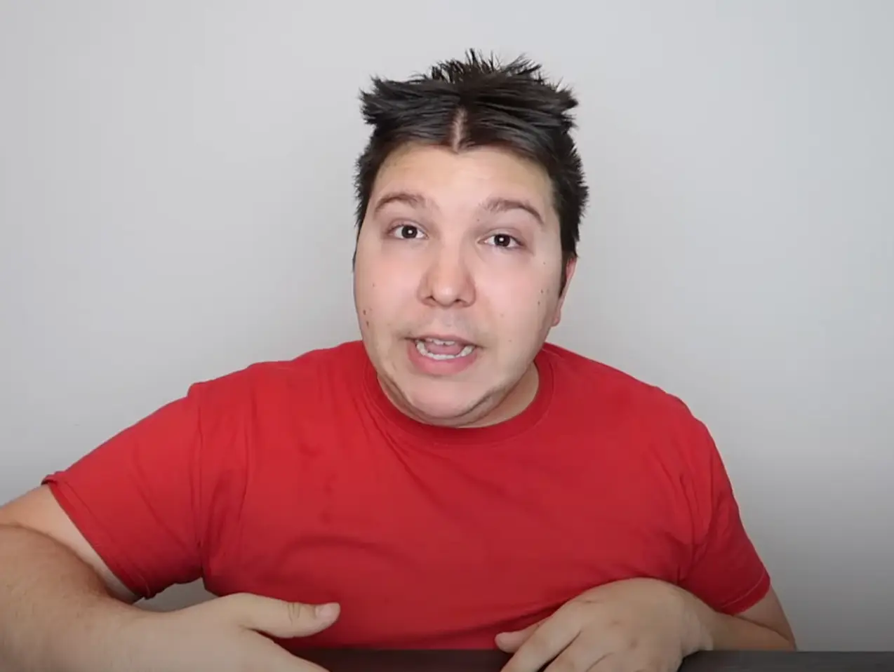 The YouTuber revealed he had lost a lot of weight (YouTube / Nikocado Avocado)