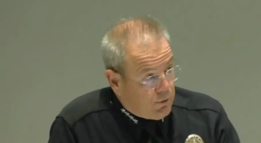 The police chief claimed Anthony fell while filming a stunt for social media.