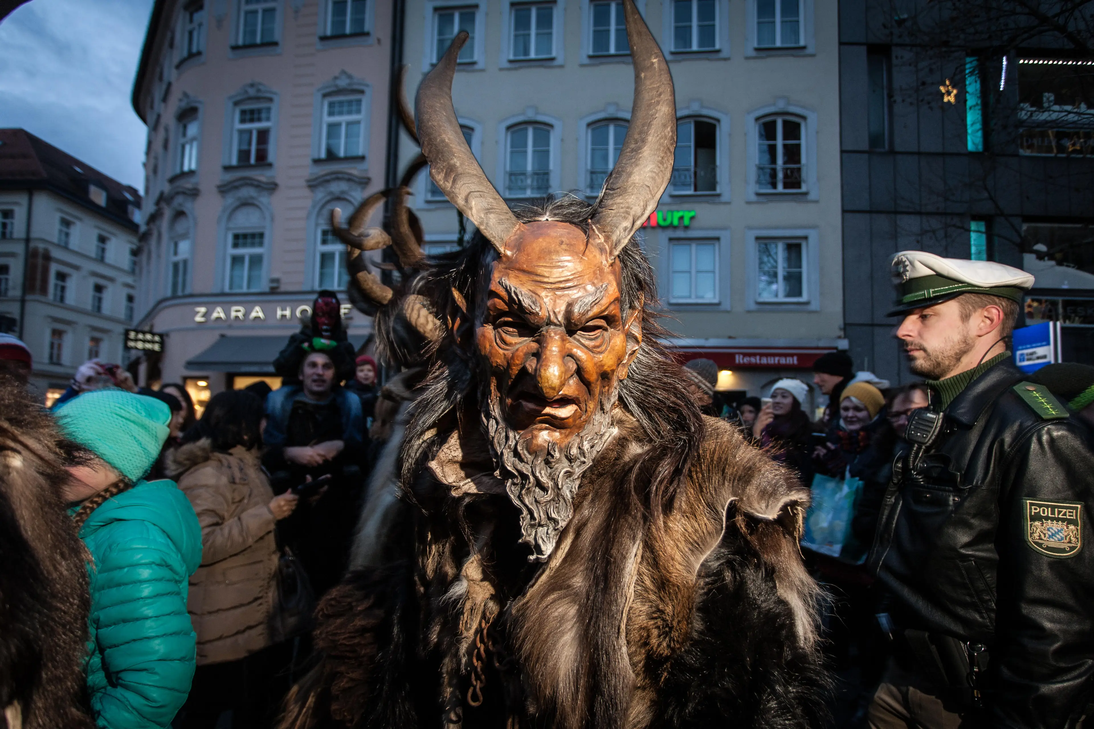 The Krampus is enough to scare adults - never mind just children.
