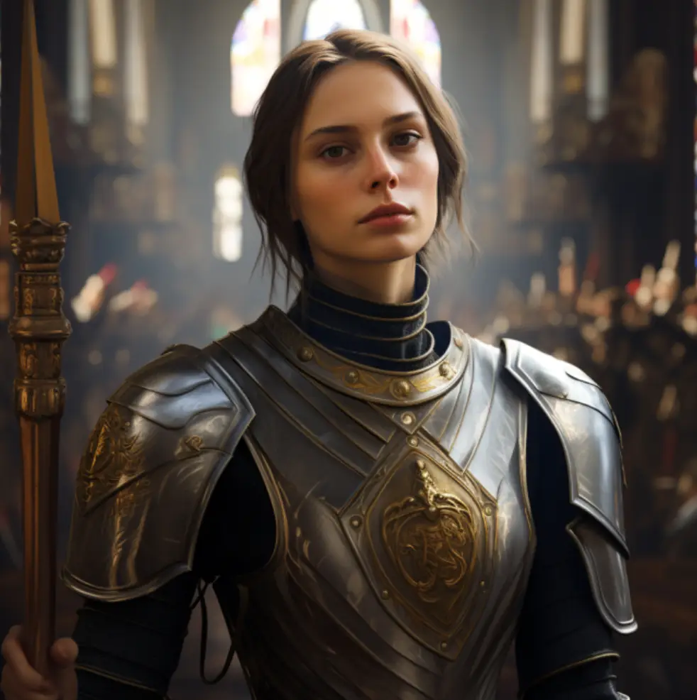 Joan of Arc is tired of your s**t.